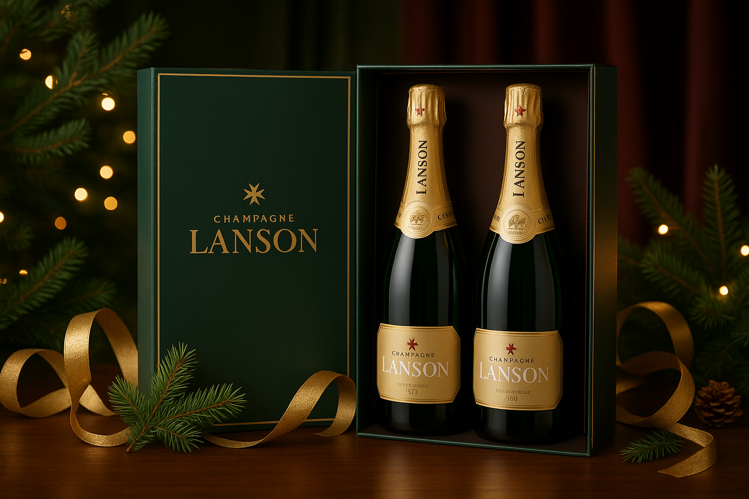 Christmas drinks package - Lanson Champagne - 2 bottles