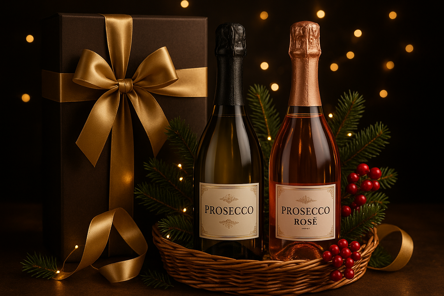 Christmas drinks package - Prosecco - 1 bottle white - 1 bottle rose